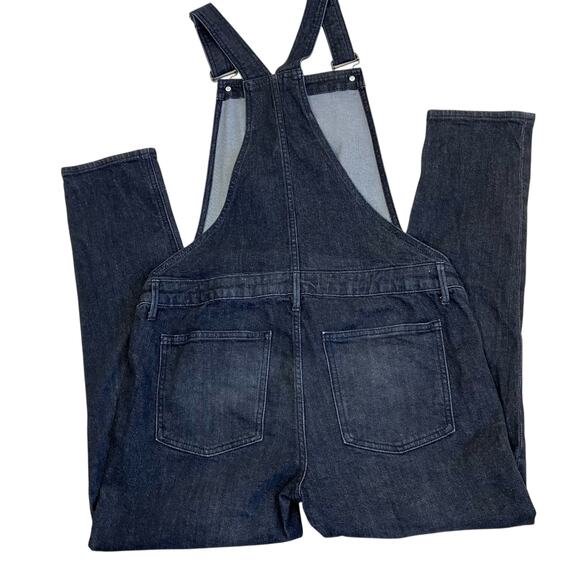 GAP Sz S Charcoal Black Maternity Denim Overalls Stretchy Adjustable Casual - Picture 13 of 16